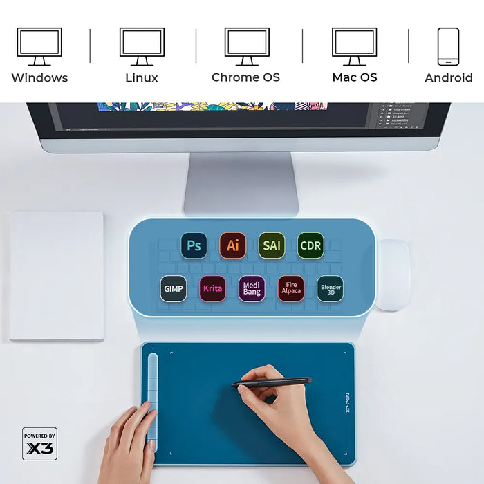 Tableta Grafica Drawing Deco Lw Con Bluetooth De Coloresxp-p 1 GRADO A