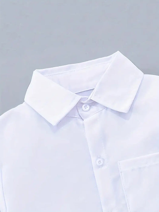 camisa escolar blanca manga corta uniforme talla 4