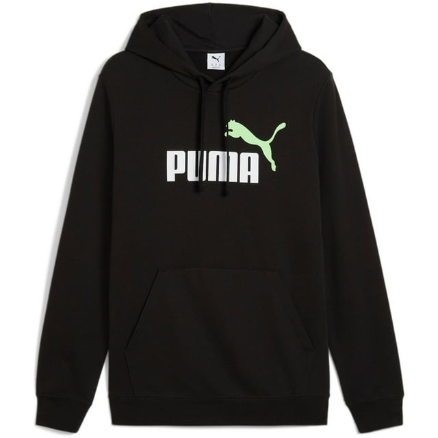 SUDADERA TIPO PUMA CASUAL ESSENTIALS+ 2 COLOUR LOGO HOMBRE 684... MD NEGRO   |  GRADO B