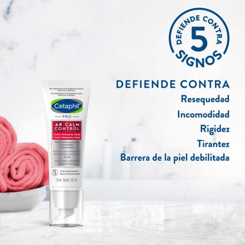 Cetaphil PRO AR Calm Control Hidratante Noche, Hidrata y Unifica la Piel con Enrojecimiento nocturno Recomendada por Dermatólogos para Piel Sensible - 1 pieza de 50 ml 1 GRADO B