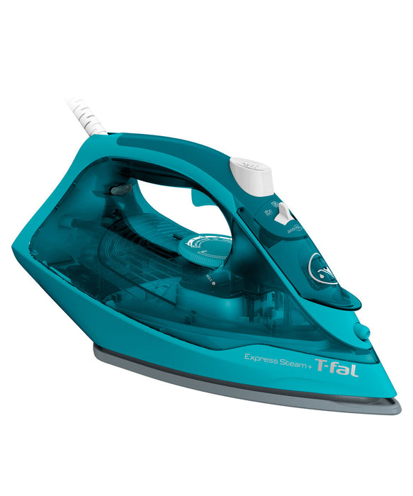 Plancha T-fal Express Steam Ceramica Vapor Vertical 1600w Color Azul grado A
