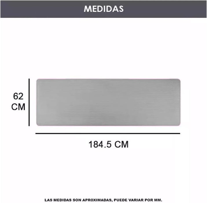 Tapete Yoga Pilates Fitness Ejercicio Portátil 10mm Grosor color NEGRO GRADO A