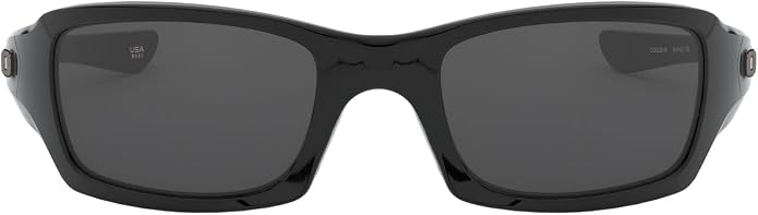 Arm. Solar Oakley Fives Squared 0oo9238 Hombre Prot Uv Color 923804 Color De La Lente Gris Color De La Varilla Negro Color Del Armazan Negro Diseao Proteccian Uv GRADO A