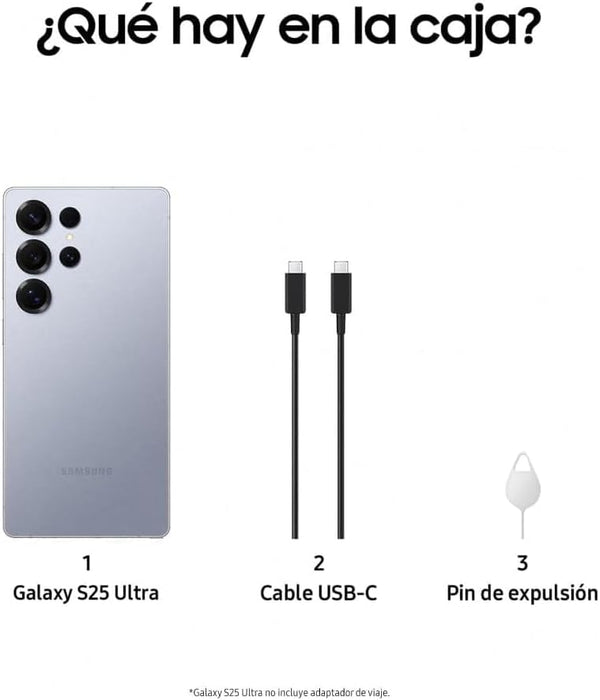 SAMSUNG GALAXY S25 ULTRA 256G TITANIUM SILVERBLUE GRADO A