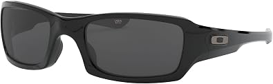 Arm. Solar Oakley Fives Squared 0oo9238 Hombre Prot Uv Color 923804 Color De La Lente Gris Color De La Varilla Negro Color Del Armazan Negro Diseao Proteccian Uv GRADO A