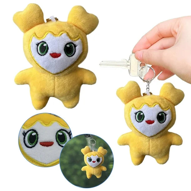 Muñeco de peluche de kpop coreano twice momo juguetes de llavero de peluche regalos para niños AMARILLO