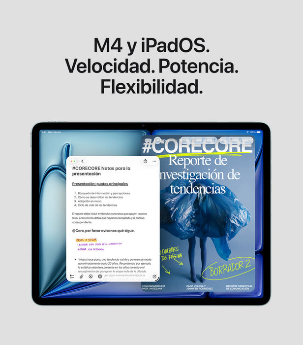 Pad Air Wi‑Fi, 11", Chip M4, RAM 12 GB, 512 GB, Purpura GRADO A