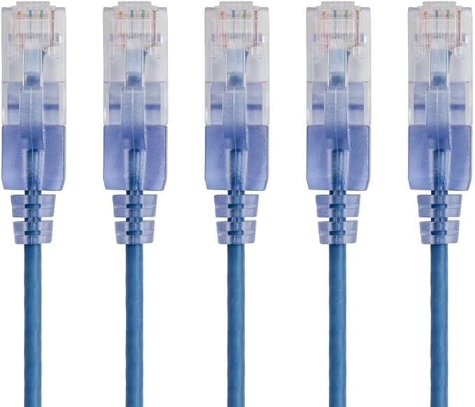 Monoprice SlimRun Series Cable de Conexión Patch Ethernet, 50ft, Azul GRADO B