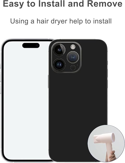 calcomanía compatible con iPhone 14 color negro 2 PZ