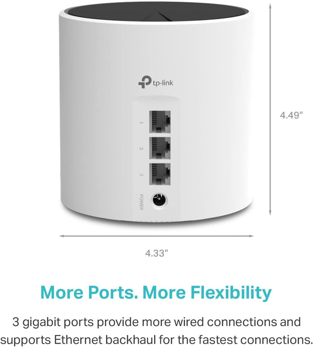 SISTEMA DE WI-FI EN MALLA ROUTER INALÁMBRICO DECO X55 TP-LINK GRADO A