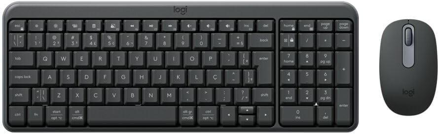 TECLADO Y MOUSE BLUETOOTH LOGITECH MK250 MOUSE NEGRO TECLADO NEGRO GRADO A