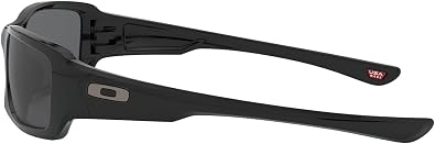 Arm. Solar Oakley Fives Squared 0oo9238 Hombre Prot Uv Color 923804 Color De La Lente Gris Color De La Varilla Negro Color Del Armazan Negro Diseao Proteccian Uv GRADO A