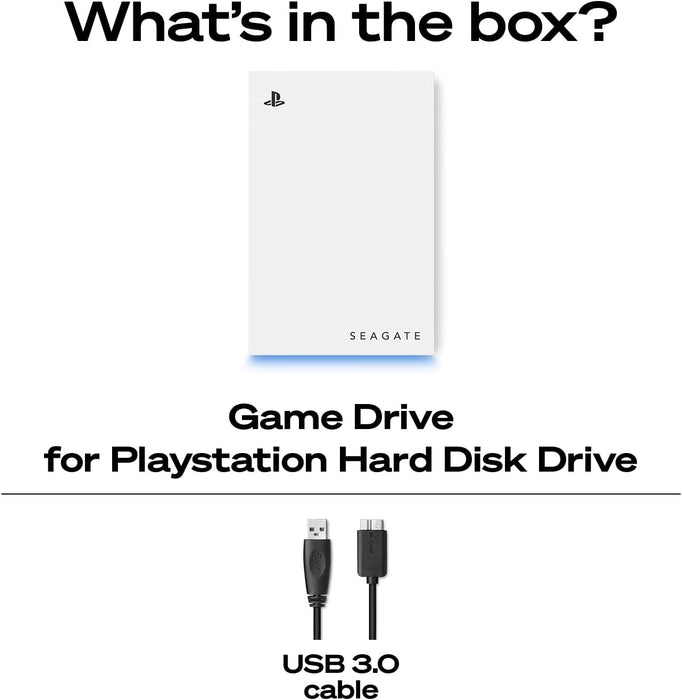 DISCO DURO EXTERNO SEAGATE GAMING BLANCO PS5 5TB STLV5000100 GRADO A