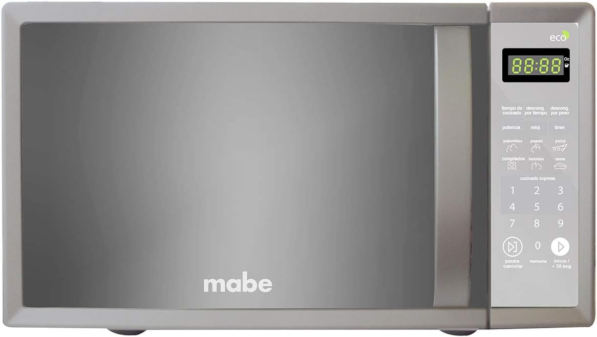 Microondas Mabe | 0.7 Pies (20L) | Acabado Gris | Funciones Express Cook | Display LED | Grado A ✨