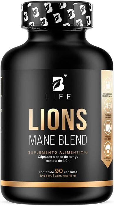 Hongo melena de león puro 90 capsulas 1000mg por porción. Ingredientes naturales