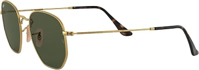 ANTEOJOS DE SOL RAY-BAN I-SHAPE HEXAGONAL TALLE LARGE ARMAZÓN POLISHED GOLD Y LENTE GREEN GRADO A