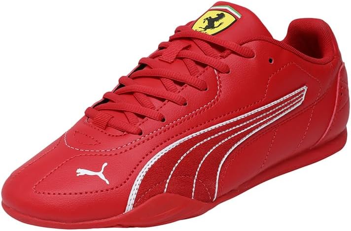 PUMA, TENIS CASUALES FERRARI CATCH, HOMBRE, BLANCO CON ROJO, TALLA 26 GRADO B