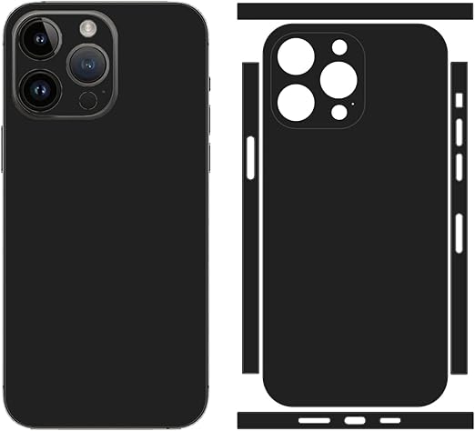 calcomanía compatible con iPhone 14 color negro 2 PZ