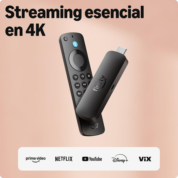 AMAZON FIRE TV STICK 4K SELECT CNTROLE 8GB COM ALEXA BLACK VOICE PRETO DE VOZ  |  GRADO B