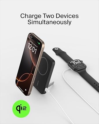 BATERÍ­A EXTERNA BPD006BTBK INALÁMBRICA Y MAGNETICA 5000 MAH BELKIN GRADO A