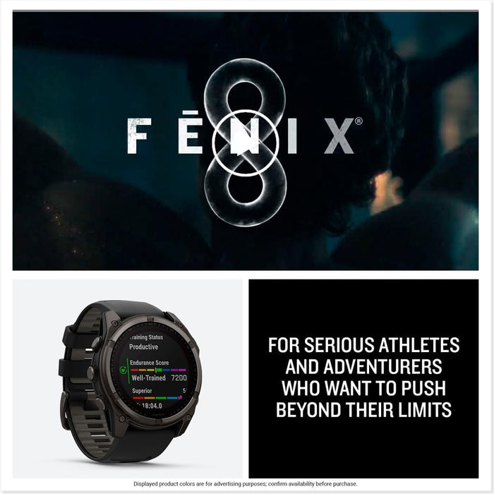 monitor garmin fénix 8 51mm solar titanio GRADO A