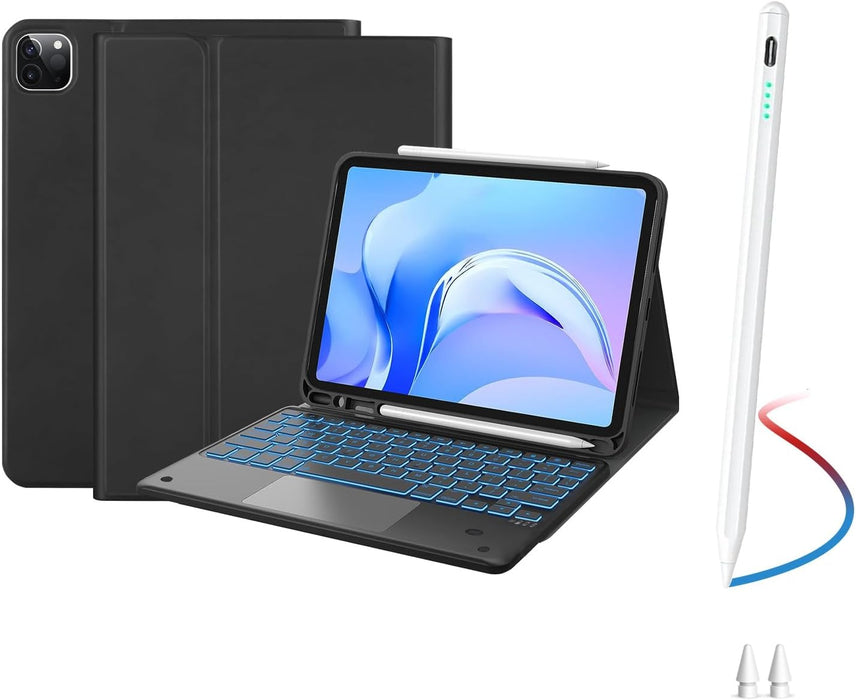 Funda Teclado Mouse +lapiz Para iPad Air De 11'' (m2) 2024