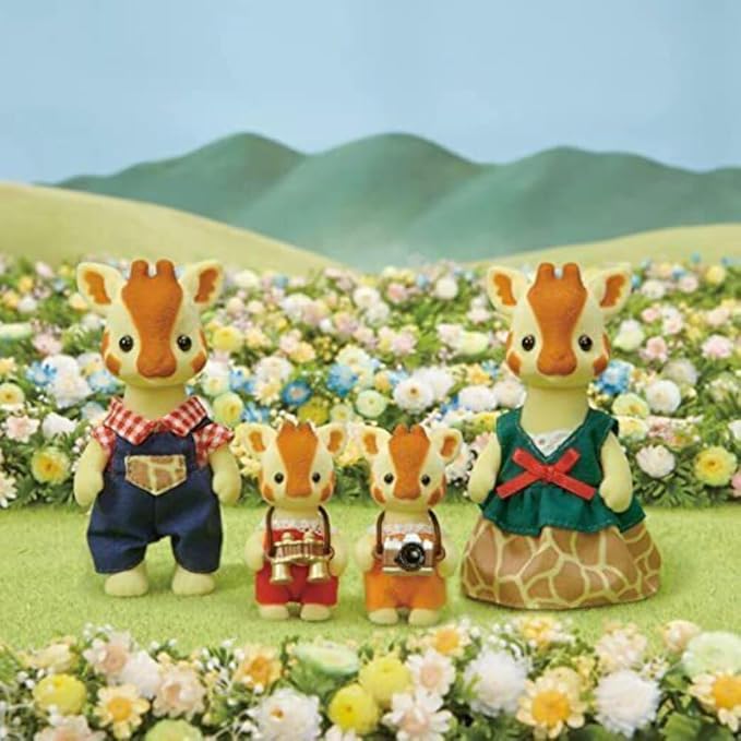 SYLVANIAN FAMILIES 5639 Familia de Jirafas - Figuras para casa de muñecas Ternurines  GRADO B