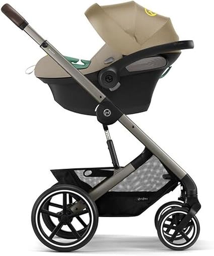 carriola cybex balios s color beige chasis café con plata grado B