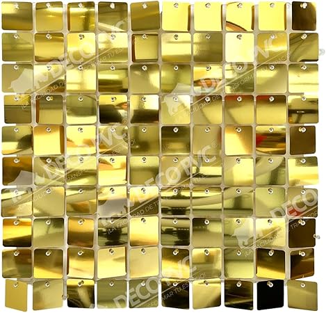 Panel Decorativo 4D, Caja con 30 Piezas, Lentejuelas,30x30cm. GRADO B