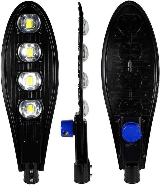 LAMPARA ALUMBRADO PUBLICO SUBURBANA 200W CON FOTOCELDA ALPHA NEGRO GRADO B