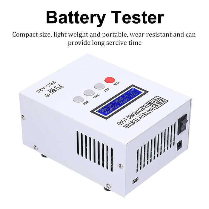 PROBADOR DE BATERÍAS A20, 30 V, 20 A, 85 W, LITIO Y PLOMO GRADO B