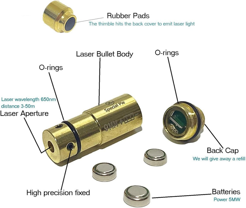 Cartucho De Entrenamiento LÃ¡ser De 45acp grado b