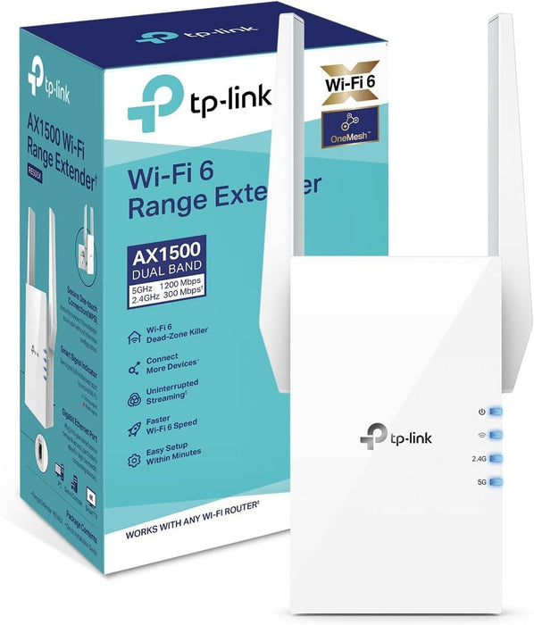 TP-LINK WIFI 6 EXTENSOR INTERNET (RE705X) - DOBLE BANDA, GIGABIT. GRADO B