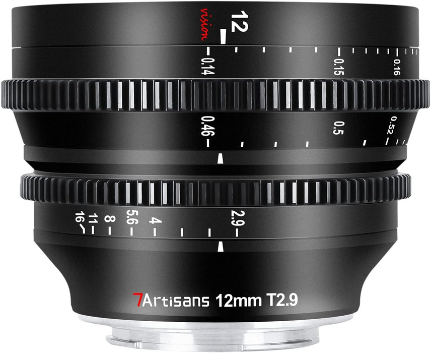 Lente De Cine 7artisans De 12 Mm T2.9 De Gran Apertura Y Gra 1