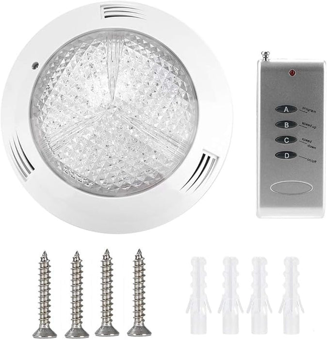 LUCES SUMERGIBLES CON CONTROL REMOTO, LUZ LA PARED LA PISCINA, AC12V 35W 360LED RGB IMPERMEABLE LUZ DE PISCINA LAMPARA SUBACUATICA MULTICOLOR PARA BAJO EL AGUA PAISAJE JARDIN FUENTES GRADO B