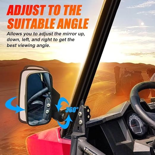 Retrovisor Lateral Universal Utv Para Polaris General Ranger 13570