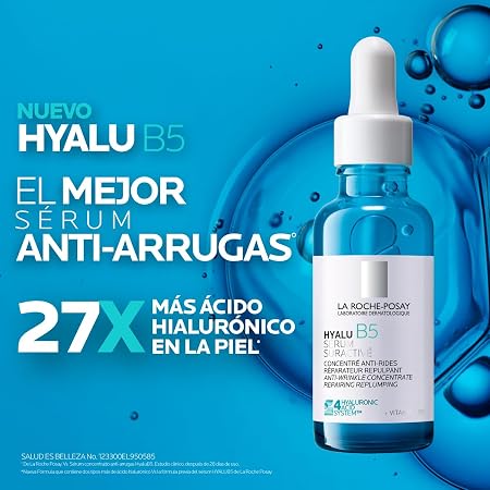 LA ROCHE POSAY HYALU B5 SERUM CONCENTRADO ANTI-ARRUGAS 30 ML TODO TIPO DE PIEL DÍA/NOCHE   |  GRADO A