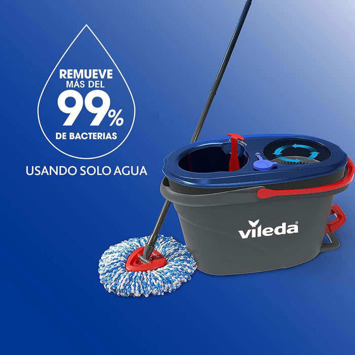 Trapeador De Microfibra Cubeta Con Pedal Vileda Rinse Clean GRADO B