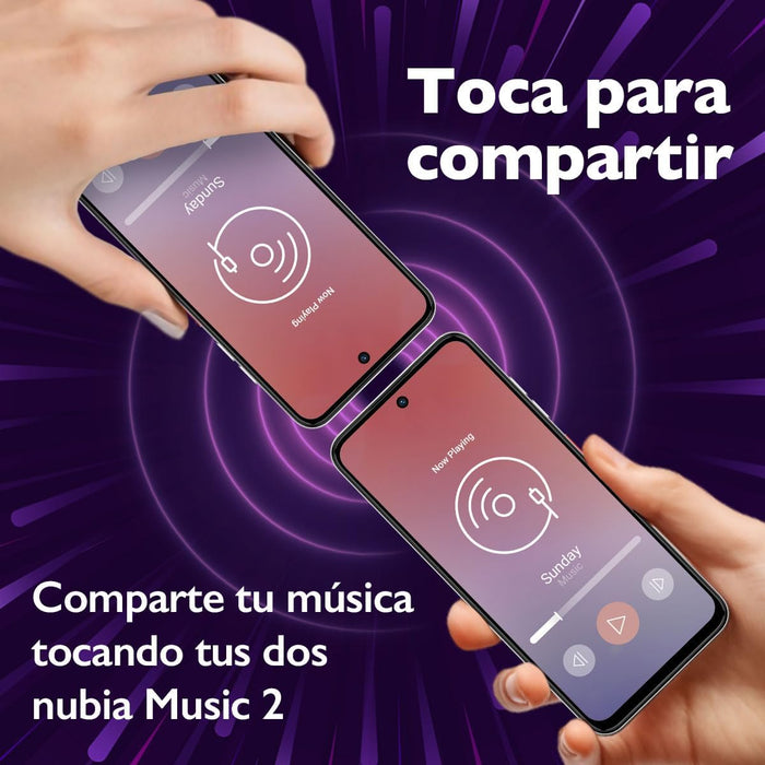 NUBIA SMARTPHONE MUSIC 2 |120 HZ| 256GB+8GB RAM(4GB+4GB DINAMICA) BLANCO BLANCO GRADO A