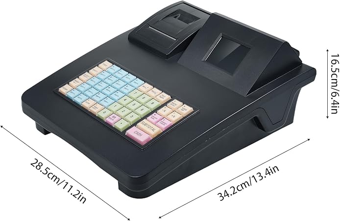 CAJA REGISTRADORA ELECTRÓNICA DE 8 DÍGITOS CON 48 TECLAS Y PUERTO USB GRADO A