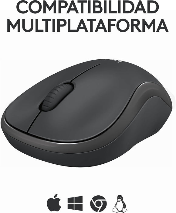 Mouse Logitech M240 Color Grafito  GRADO A