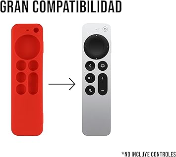 funda control remoto apple tv 94 COLOR ROJO