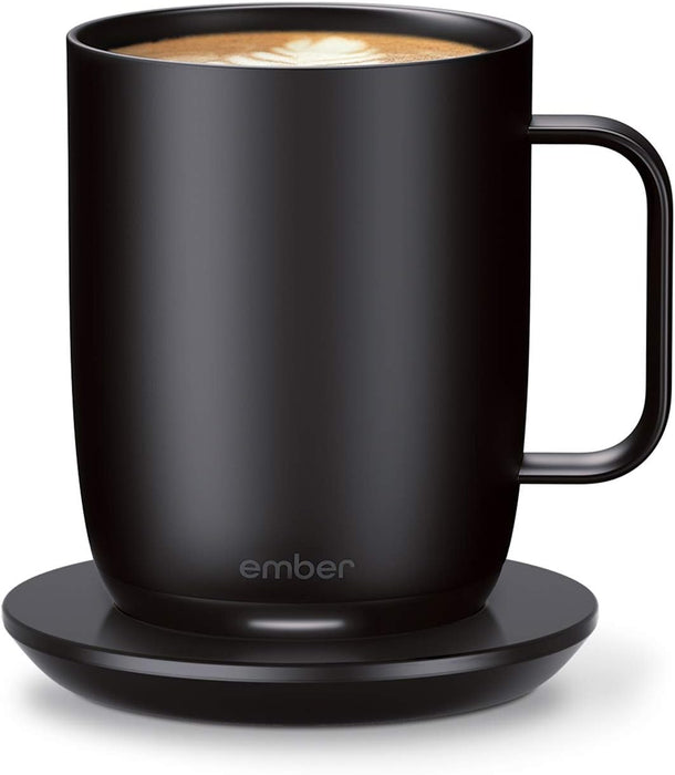 TAZA INTELIGENTE EMBER CON CONTROL DE TEMPERATURA, 295 ML, COLOR NEGRO, DISEÑO CON NOMBRE BLANCO GRADO B