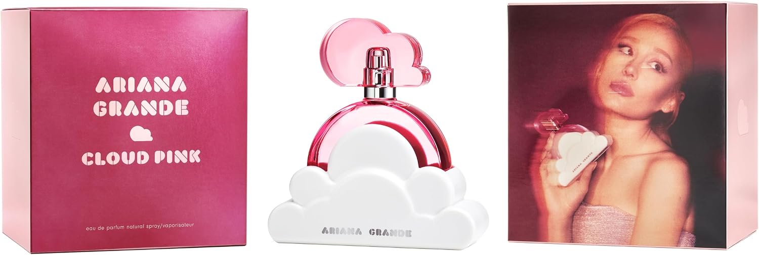 ARIANA GRANDE CLOUD PINK EAU DE PARFUM – LONG LASTING FRAGRANCE WITH DRAGON FRUIT, VANILLA ORCHID, AND AMBER WOODS – GOURMAND MUSK WOMEN’S PERFUME – 3.4 FL OZ GRADO B