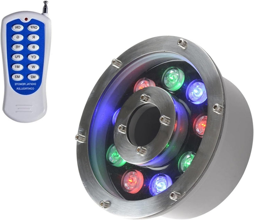 ILUMINACIÓN LED RGB PARA FUENTE C/CONTROL REMOTO Y BOQUILLA 2 GRADO B