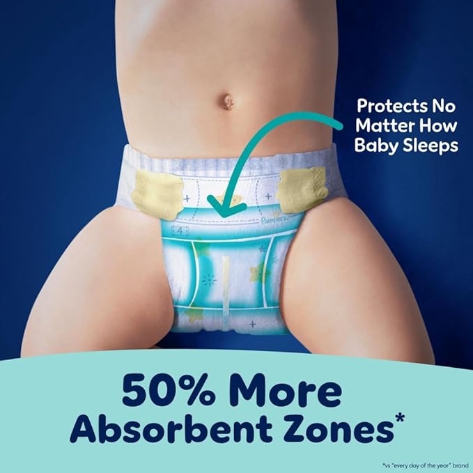 Pampers Swaddlers Overnights Pañales tamaño 7, 36 unidades, pañales desechables GRADO B