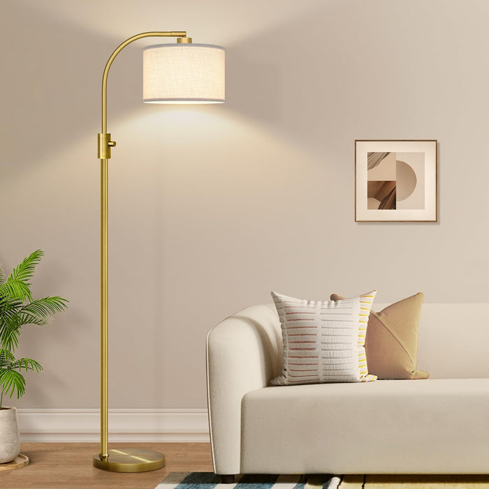 Lámpara de Piso LED Arc Boncoo Totalmente Regulable con Pantalla Ajustable | Grado A