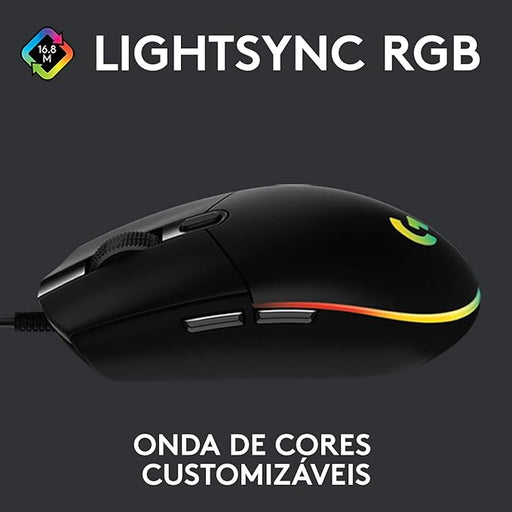 Mouse Gamer De Juego Logitech G Series Lightsync G203 Negro GRADO B - TiendaKomet México
