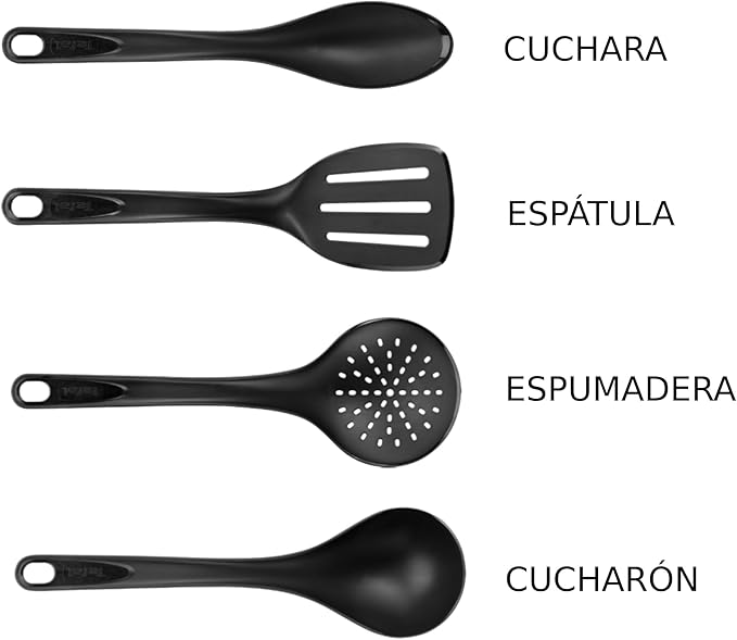 BATERA DE COCINA TFAL VITAL 5819200 16 PIEZAS COLOR NEGRO GRADO B