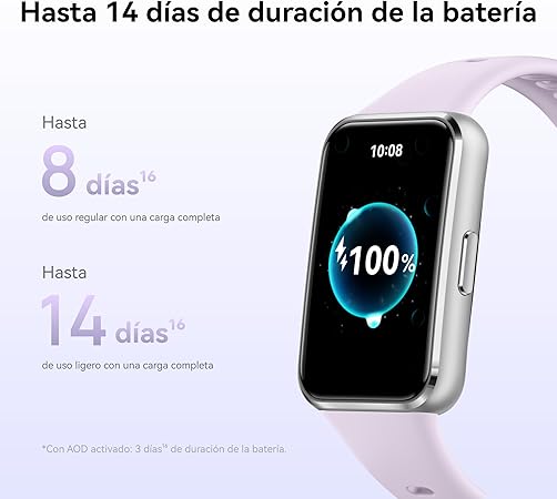 SMARTWATCH HUAWEI BAND 11 FLUOROELASTOMERO MORADO  GRADO A